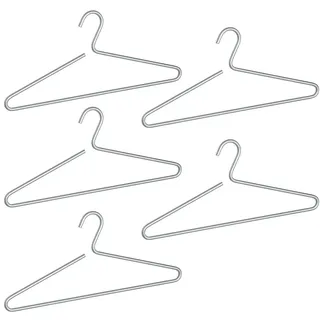 Wenko Kleiderbügel Lux silber, 5 St.