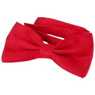 DonDon Edle kirschrote Fliege bzw. Schleife mit Haken - bereits gebunden und verstellbar - Einheitsgröße