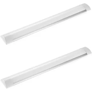 Dibaful 2 Stück 40W 120cm LED Feuchtraumleuchte Röhre Kellerlampe Leuchtstofflampe Neutralweiß 4500K Leuchtröhre für Schlafzimmer Wohnzimmer Werkstatt