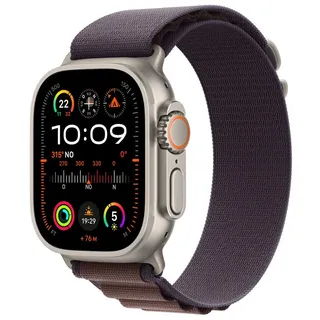 GPS + Cellular 49 mm Titangehäuse natur, Alpine Loop indigo L