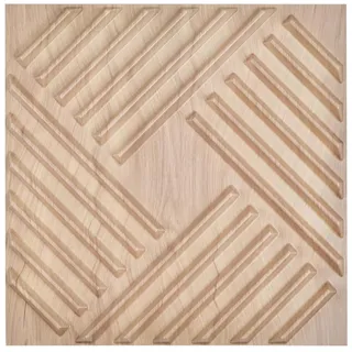 Vevor 3D-Wandpaneele VEVOR helle Holzfarbe 12 St. 150 x 50 cm