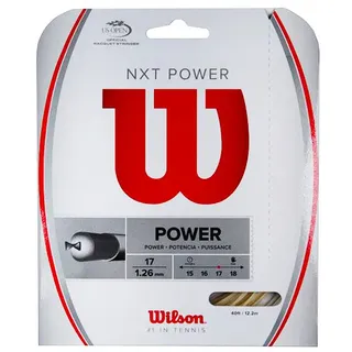 Wilson Unisex Tennissaite NXT Power, Natur, 12,2 Meter, 1,26 mm, WRZ941700