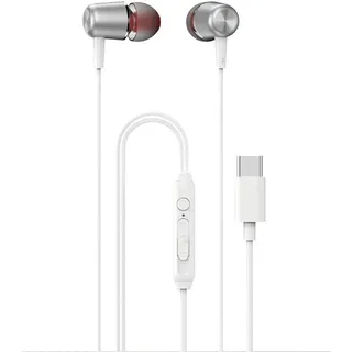 DUDAO X1Prot In-Ear Wired USB-C Headphones 1.2m - weiß Einheitsfarbe NO SIZE