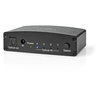 Nedis ASWI2514BK - TosLink Switch, 4-fach