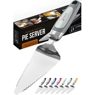 Orblue Kuchenheber & Tortenheber aus Edelstahl – Premium Servier- & Schneideheber, rostfrei & spülmaschinenfest – Küchenwerkzeug für Kuchen, Torten & Pizza – Grau