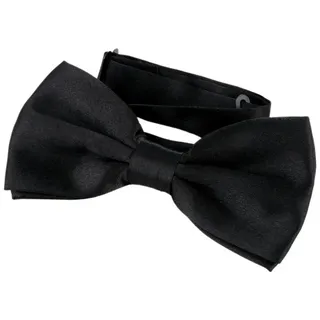 DonDon Schwarze Fliege bzw. Schleife mit Haken - bereits gebunden und verstellbar - Einheitsgröße