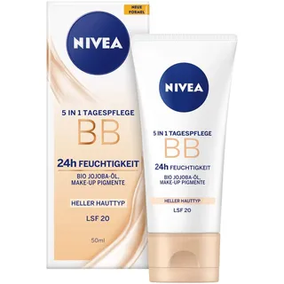 NIVEA 5in1 BB 24h Feuchtigkeit Heller Hauttyp LSF20 50ml, Make-up Pigmente