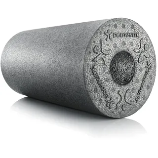 BODYMATE Faszienrolle Standard Mittel-Hart mit Gratis E-Book - Carbon-Grey 30x15cm
