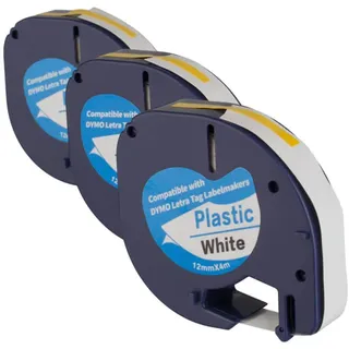 Etikettenband Dymo Letratag - 12 x 4 mm (3 Stk.)