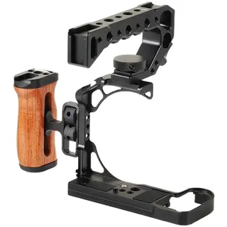 Z5II Kamerakäfig, Kompatibel Mit Nikon Z5 II Kamera, Seitengriff, Oberem Handgriff, Schnellwechselplatte, Käfig-Rig-Kit, Schutzrahmen(Set)