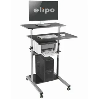 Systafex Computerschreibtisch Steh Bürotisch Mobiler ergonomischer Stand-up Schreibtisch Stehtisch Arbeitstisch Computer Workstation höhenverstellbar