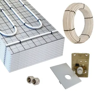 Howatech Warmwasser Fußbodenheizung HoWaTech TAC 5-10m2 Paket Regelbox SI-RTL