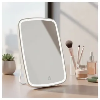 MuCoLa Schminkspiegel Kosmetikspiegel Make-up LED + 7 Fach Vergrößerungsspiegel Lupe Rasierspiegel Spiegel Badezimmer Tischspiegel