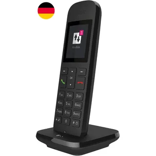 Telekom Speedphone 12 Schwarz Kabelloses Telefon,Eco-Mode,Strahlungsarm BRANDNEU