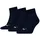 Socken Quarter Plain 3P 3 Paar Blau 43-46