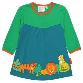 Toby Tiger Kleid mit Raubkatzen Applikation in grün | Gr.: 80