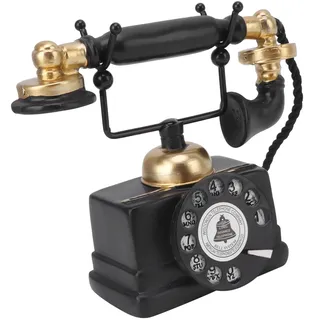 Vintage-Telefon, Retro-Festnetztelefon, Europäisches Wählscheibentelefon, Vintage-Telefon-Requisite für Home-Office-Schreibtisch-Speakeasy-Dekoration (-14)
