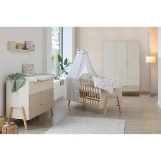Schardt 3-tlg. Babyzimmer Happy mit 3-türigem Kleiderschrank, beige