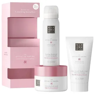 RITUALS The Ritual of Sakura Geschenkset Trial Set Body Scrub 125 g + Body Cream 70 ml + Duschschaum 50 ml