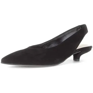 Gabor Damen Slingpumps, Frauen Pumps,fersen-Riemen,gefuettert,gesundheits-Schuhe,komfortable,Kunst-Stoff,laessig,langlebig,schwarz,40.5 EU / 7 UK - 40.5 EU