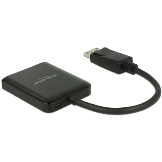 DeLock DisplayPort Splitter 1.4 20 cm Schwarz