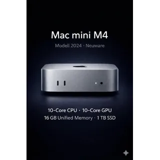 Apple Mac mini M4 2024 16 GB RAM 1 TB SSD 10-Core GPU CZ1CF-002000