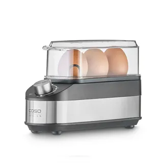 Caso Design Eierkocher, Schwarz, Edelstahl, Transparent, 7.5x13.5x21.5 cm, CE, Küchengeräte, Sonstige Küchengeräte