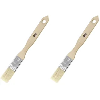 Dr. Oetker 1638 Backpinsel mit Holzgriff, Pinsel zum Kochen und Backen, 19,5 x 2,4 x 0,5 cm, Braun (Packung mit 2)