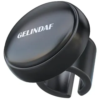 Auto Lenkrad Knauf, Glatt Lenkrad Spinner mit Lager, Universal Silikon Fahrzeug Lenkrad Knöpfe Ball Suicide Knauf für Auto, SUV, LKW, Traktoren, Boot Kein Werkzeug erforderlich (Schwarz)