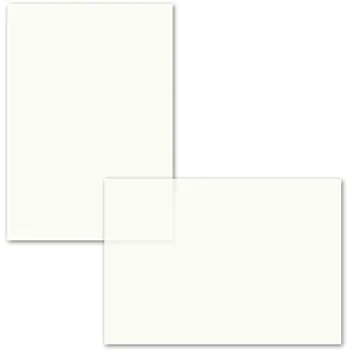 700x ungefalztes einfaches Einlege-Papier für DIN A6 Karten - transparent-weiß - 103 x 146 mm - ideal zum Bedrucken mit Tinte und Laser - hochwertig mattes Papier von GUSTAV NEUSER®