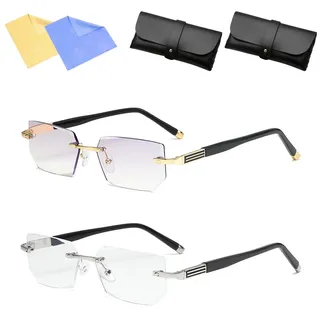 BENBENGO Intelligente Zoom Brille Automatische Fokuseinstellung,2 Stück Intelligente Brille,Autozoom Lesebrille,Anti Blaulicht Lesehilfe,Lesebrille mit Automatischem Zoom,für Nah und Fernsicht - Autozoom Lesebrille