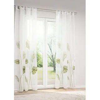 LYSEL® Vorhang Pflanzenreich (1 St), transparent, HxB 245x140cm grün