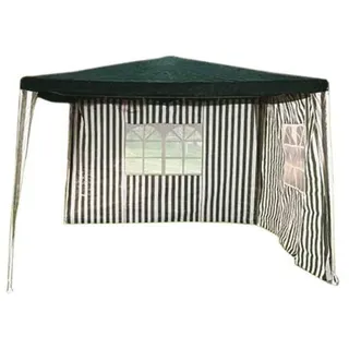 Trendline Pavillon 3 x 3 m inkl. Seitenteile grün-weiß
