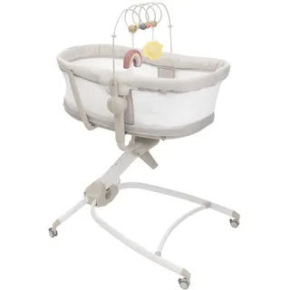 Chicco Baby Hug 4in1 Armonia, Baby, beige (motherpearl), Aluminium, Stubenwagen, Stubenwagen, Liegesessel, Hochstuhl und erster Stuhl in Einem