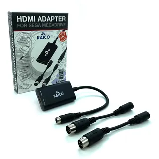 Kaico HDMI-Adapter für SEGA Megadrive 1080p - Für SEGA Genesis - Unterstützt S Video auf HDMI - Unterstützt Konsolen mit PAL und NTSC System - Wechsel des Seitenformats auf 16:9 oder 4:3