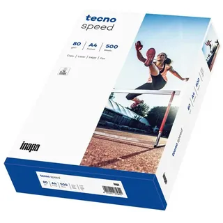 Inapa tecno Speed Kopierpapier matt weiß, A4, 80g/m2, 2500 Blatt