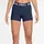 Pro Mid-Waist kurze Leggings Damen 410 midnight NAVY/WHITE L