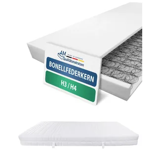Bonellfederkernmatratze 140x200 cm - Federkernmatratze H3 / H4 - Federkern