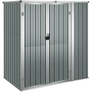 vidaXL Geräteschrank 1,6 x 0,9 m Grau