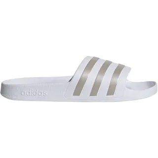 adidas Adilette Aqua Cloud White / Platinum Metallic / Cloud White 43