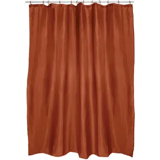 MSV Duschvorhang 180 x 200 cm terracotta