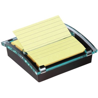 Post-it Sticky Z-Notes Spender, schwarz/transparent inkl. 1 Block