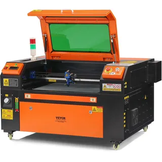 Vevor 60W CO2 Laser Graviermaschine 400x600mm Lasergravierer 800mm/s Gravurwerkzeug Lasergravurmaschine Graviergerät USB-Anschluss mehr als 1000 Materialien kompatibel mit LightBurn, CorelDRAW, AutoCAD,