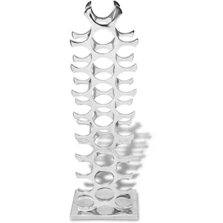 vidaXL Weinregal Aluminium 27 x 27 x 90 cm Silber
