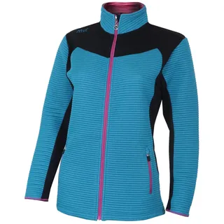 Island Green Insel Grün Golf IGLJKT1907 Damen Thermal-gewellte Padded Golf Sport-Jacke, Blue Yonder/Pink Blitz, 12