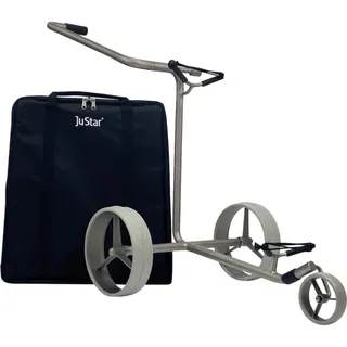 JuStar 3-Rad Trolley Silver inkl. Tasche silber