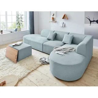Andas Sofa-Eckelement »Alesund«, als Einzelteile oder Modulteil blau