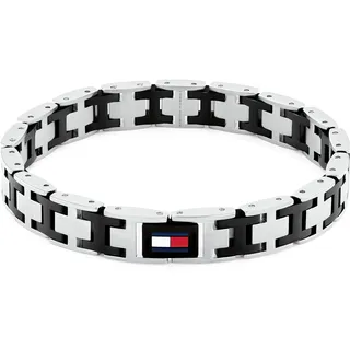 Tommy Hilfiger H-LINK Edelstahlfarben Blau/Rot/Schwarz 19 cm