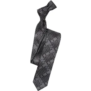 Venti Krawatte VENTI "VENTI Krawatte Print", Herren, grau (dunkelgrau), 100% Seide, Krawatten