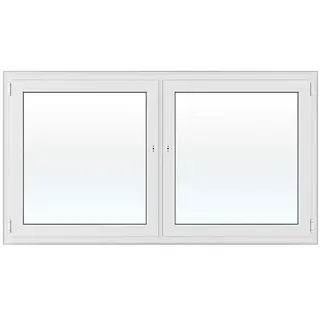 Solid Elements Kunststofffenster New Basic  (200 x 110 cm, Verglasung: 2-fach, Dreh Links/Dreh-Kipp Rechts, Weiß)